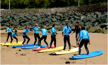 English and Surfing