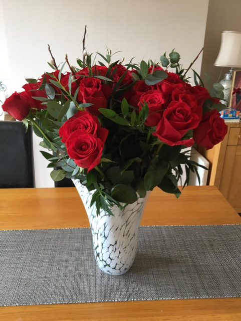 English flowers in home